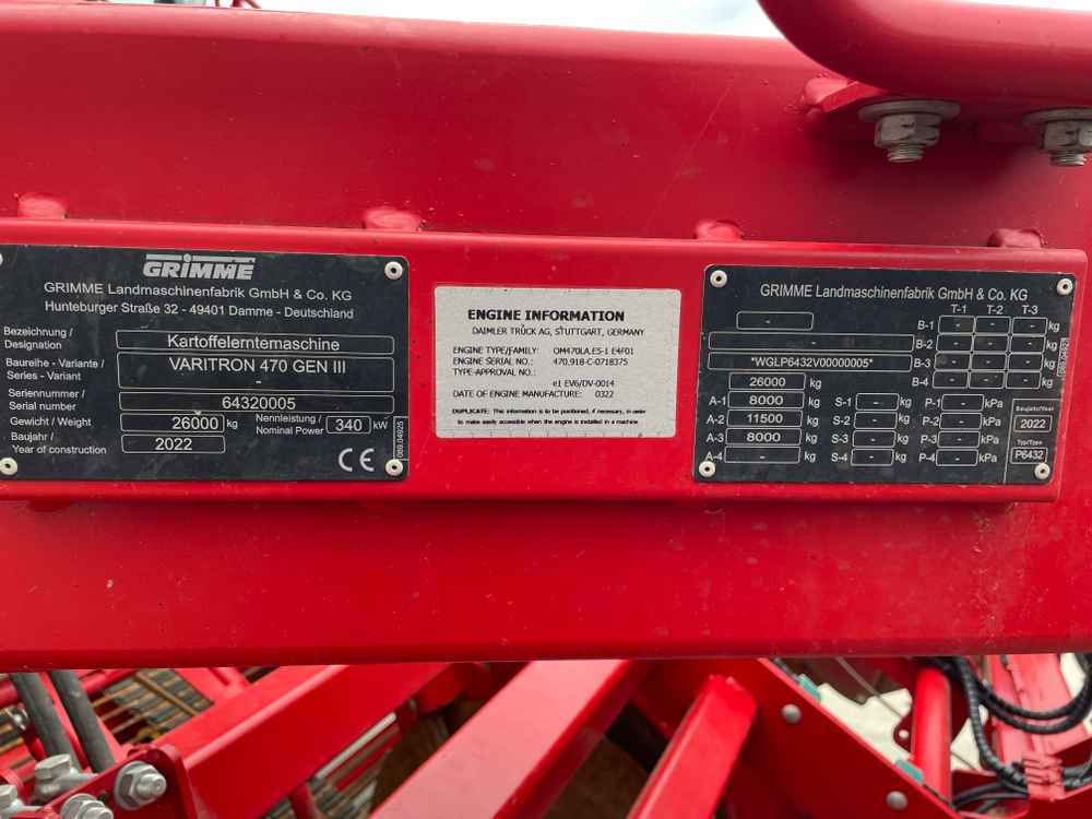 Grimme VARITRON 470 RS GEN III - آلة حصاد: صور 3 Grimme VARITRON 470 RS GEN III - آلة حصاد: صور 3