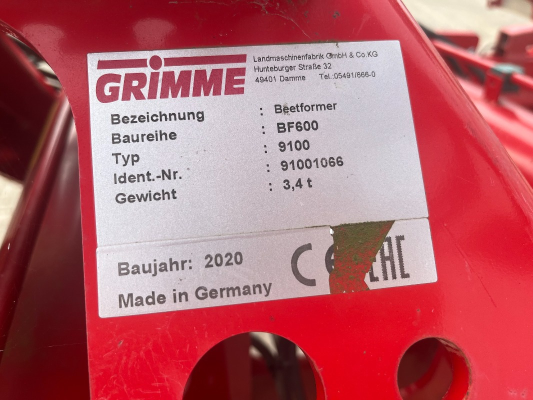 معدات آلة حصاد Grimme Grimme, BF 600, Triple Bed Ridger/Bedformer: صور 23