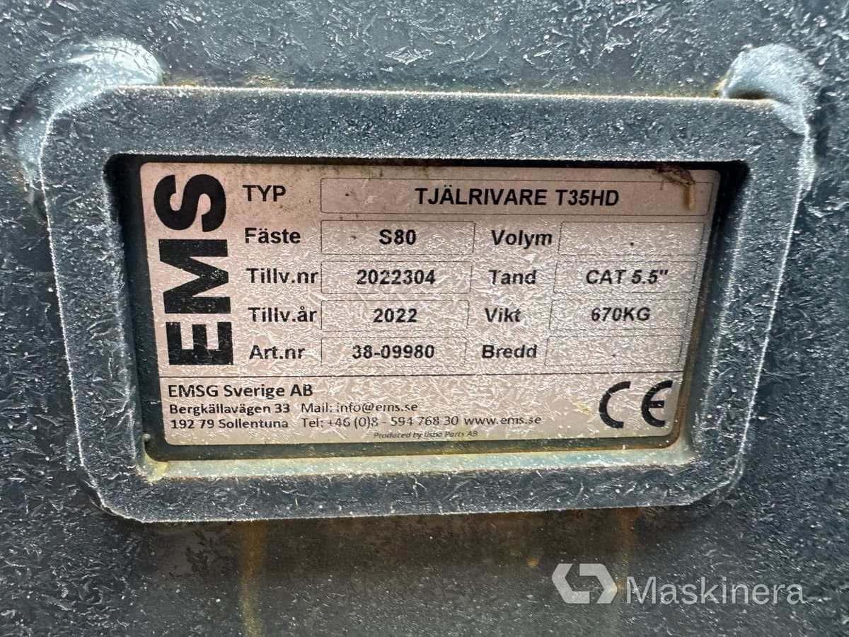 EMS Tjälrivare T35HD Tjälkrok EMS S80 - حراث تحت التربة: صور 5 EMS Tjälrivare T35HD Tjälkrok EMS S80 - حراث تحت التربة: صور 5