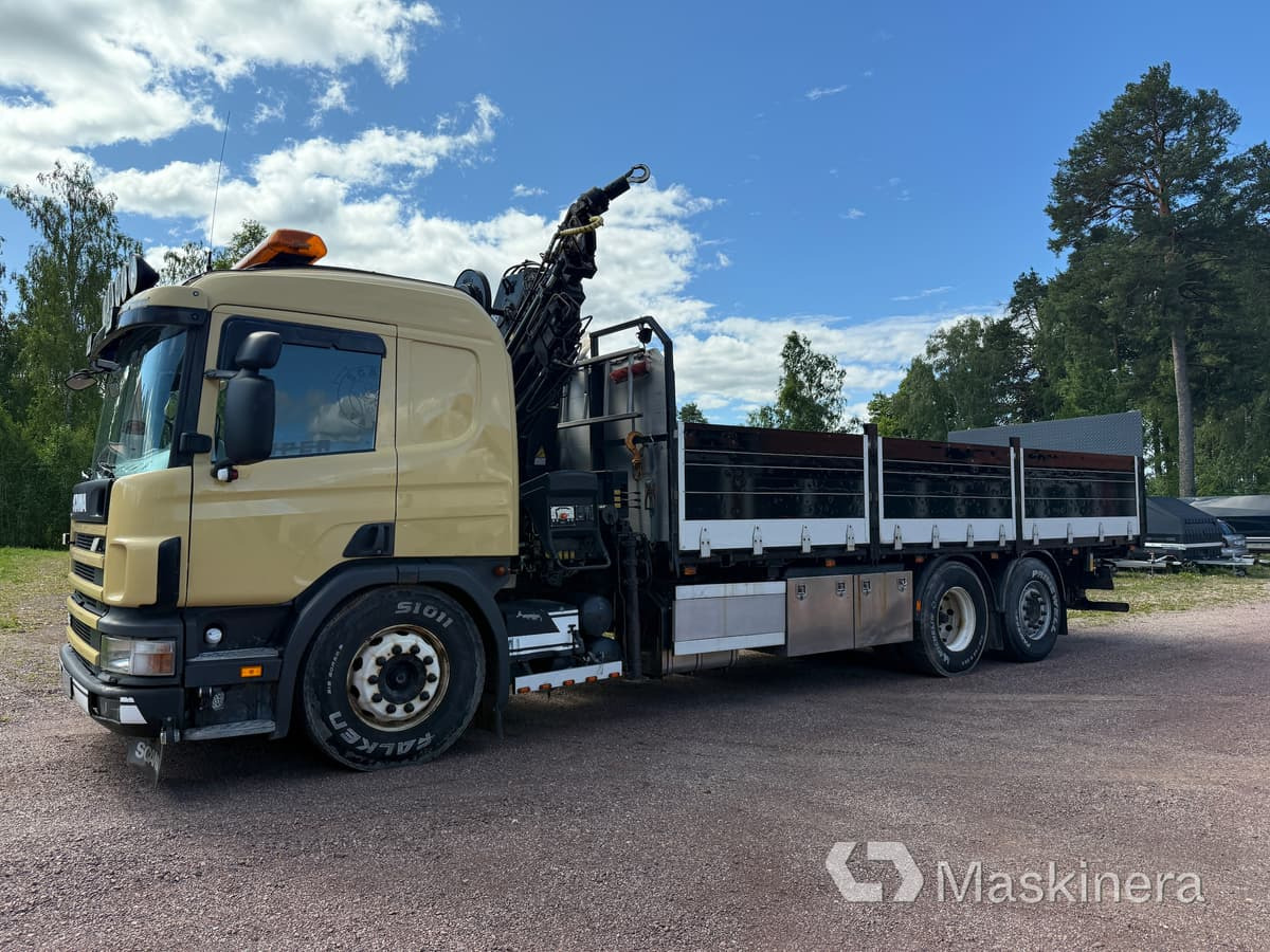 Kranbil Scania 114G - شاحنة كرين, شاحنات مسطحة: صور 1 Kranbil Scania 114G - شاحنة كرين, شاحنات مسطحة: صور 1