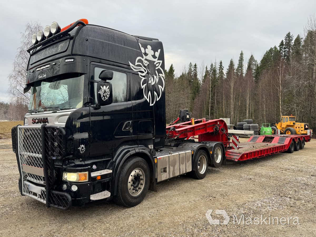 Scania R 620, Hafo H35 Plsbo Lastbil Scania R 620 med maskintrailer - شاحنة جرار, شاحنة نقل سيارات نصف مقطورة: صور 1 Scania R 620, Hafo H35 Plsbo Lastbil Scania R 620 med maskintrailer - شاحنة جرار, شاحنة نقل سيارات نصف مقطورة: صور 1