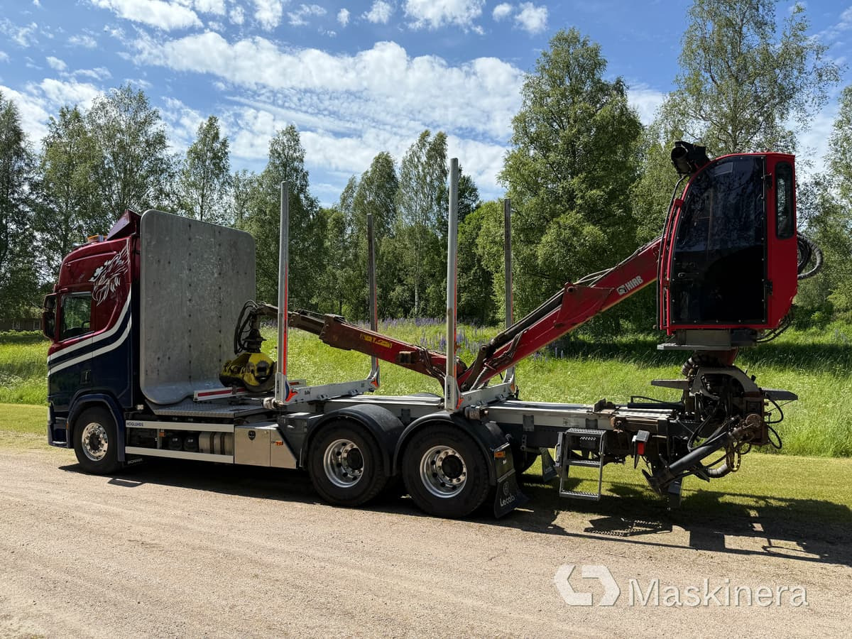 Timmerbil Scania R650B 6x4 NB med kran - شاحنة قطع الأشجار, شاحنة كرين: صور 3 Timmerbil Scania R650B 6x4 NB med kran - شاحنة قطع الأشجار, شاحنة كرين: صور 3