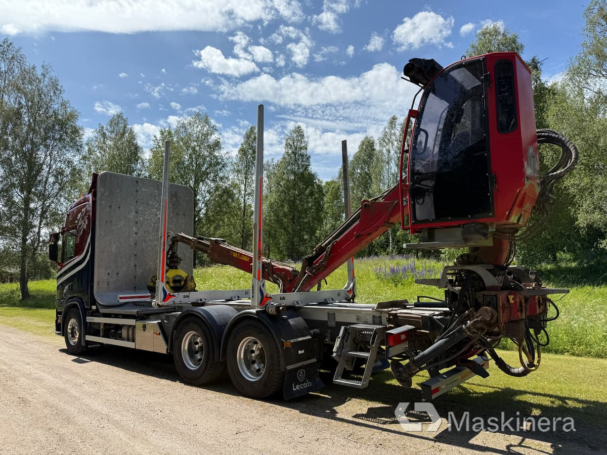 Timmerbil Scania R650B 6x4 NB med kran - شاحنة قطع الأشجار, شاحنة كرين: صور 4 Timmerbil Scania R650B 6x4 NB med kran - شاحنة قطع الأشجار, شاحنة كرين: صور 4