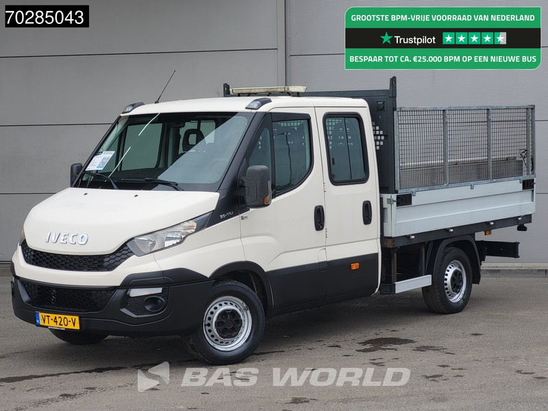 Iveco Daily 35S11 Open Laadbak met Kist Dubbel Cabine 3,5t Trekhaak Airco Pickup Pritsche Open Box Airco Trekhaak - الشاحنات الصغيرة المسطحة: صور 1 Iveco Daily 35S11 Open Laadbak met Kist Dubbel Cabine 3,5t Trekhaak Airco Pickup Pritsche Open Box Airco Trekhaak - الشاحنات الصغيرة المسطحة: صور 1