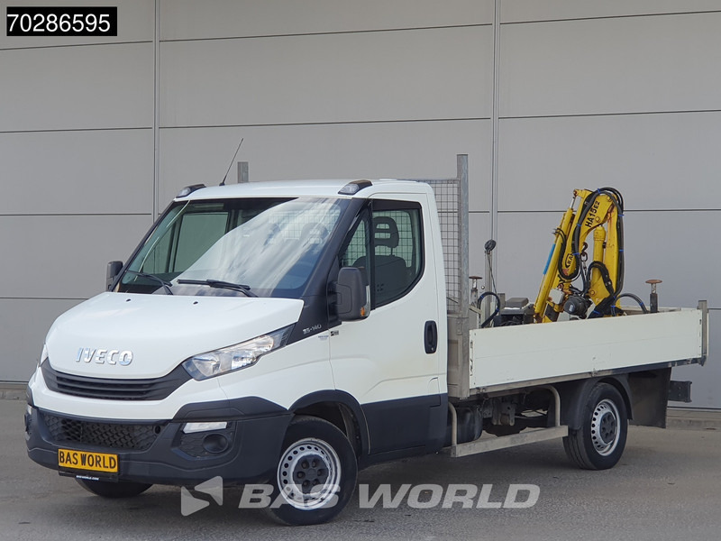 الشاحنات الصغيرة المسطحة Iveco Daily 35S14 Kraanwagen Open Laadbak Hyva HA15 Euro6 3,5t Trekhaak Crane Kranwagen Kraan Pritsche Pickup Open Box Trekhaak: صور 7