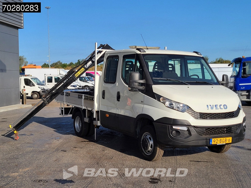 Iveco Daily 50C17 3,0L Automaat 170PK HIAB 017T-2 DC Open laadbak Dubbellucht Airco Euro6 Pickup Crane Kraanwagen Kranwagen Pritsche Airco D - الشاحنات الصغيرة المسطحة: صور 3 Iveco Daily 50C17 3,0L Automaat 170PK HIAB 017T-2 DC Open laadbak Dubbellucht Airco Euro6 Pickup Crane Kraanwagen Kranwagen Pritsche Airco D - الشاحنات الصغيرة المسطحة: صور 3