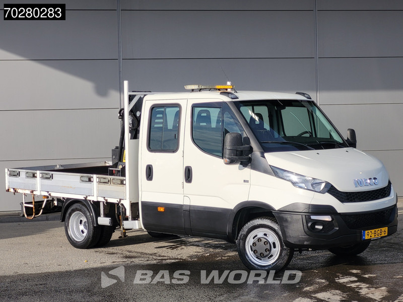 Iveco Daily 50C17 3,0L Automaat HIAB 017T-2 DC Open laadbak Dubbellucht Airco Euro6 Pickup Crane Kraanwagen Pritsche Airco Dubbel cabine - الشاحنات الصغيرة المسطحة: صور 3 Iveco Daily 50C17 3,0L Automaat HIAB 017T-2 DC Open laadbak Dubbellucht Airco Euro6 Pickup Crane Kraanwagen Pritsche Airco Dubbel cabine - الشاحنات الصغيرة المسطحة: صور 3