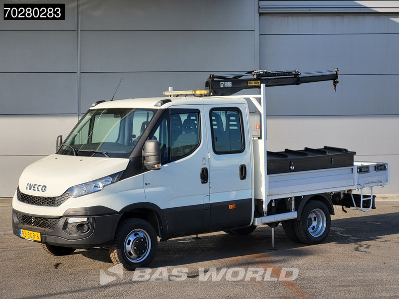Iveco Daily 50C17 3,0L Automaat HIAB 017T-2 DC Open laadbak Kraan Dubbellucht Airco Euro6 Pickup Crane Kraanwagen Pritsche Airco Dubbel cabi - الشاحنات الصغيرة المسطحة: صور 2 Iveco Daily 50C17 3,0L Automaat HIAB 017T-2 DC Open laadbak Kraan Dubbellucht Airco Euro6 Pickup Crane Kraanwagen Pritsche Airco Dubbel cabi - الشاحنات الصغيرة المسطحة: صور 2