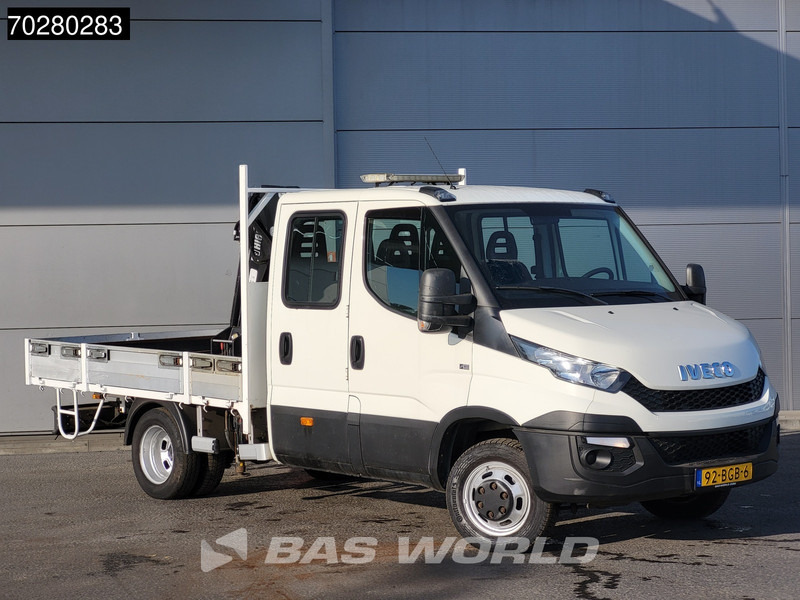 Iveco Daily 50C17 3,0L Automaat HIAB 017T-2 DC Open laadbak Kraan Dubbellucht Airco Euro6 Pickup Crane Kraanwagen Pritsche Airco Dubbel cabi - الشاحنات الصغيرة المسطحة: صور 5 Iveco Daily 50C17 3,0L Automaat HIAB 017T-2 DC Open laadbak Kraan Dubbellucht Airco Euro6 Pickup Crane Kraanwagen Pritsche Airco Dubbel cabi - الشاحنات الصغيرة المسطحة: صور 5