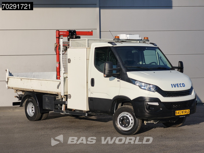 الشاحنات الصغيرة المسطحة Iveco Daily 70C18 3.0L Open Laadbak 500KG Kraan Kraanwagen Open Laadbak 3,5t Trekhaak Airco Cruise Euro6 Kraan Crane Kranwagen Pritsche Pick: صور 10
