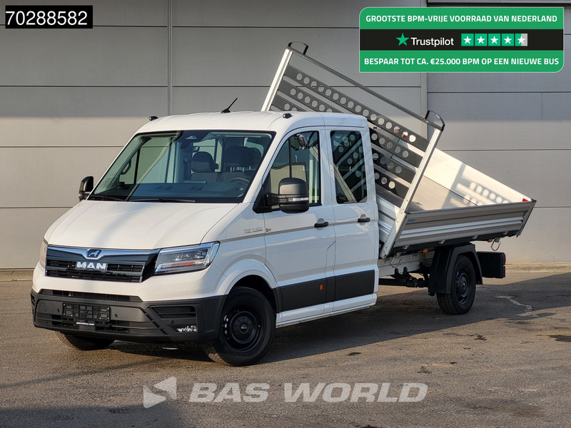 MAN TGE 3.180 Driezijdige Kipper Automaat Dubbel Cabine 2025 Facelift 180PK Trekhaak LED Navi ACC Airco Cruise Euro6 Kipper Tippe Benne Kieper - قلاب صغير: صور 1 MAN TGE 3.180 Driezijdige Kipper Automaat Dubbel Cabine 2025 Facelift 180PK Trekhaak LED Navi ACC Airco Cruise Euro6 Kipper Tippe Benne Kieper - قلاب صغير: صور 1