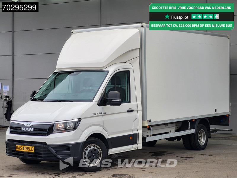 MAN TGE 4.180 Dubbellucht Bakwagen Achterdeuren ACC Navi Airco Euro6 Meubelbak Koffer Airco - الشاحنات الصغيرة صندوق مغلق: صور 1 MAN TGE 4.180 Dubbellucht Bakwagen Achterdeuren ACC Navi Airco Euro6 Meubelbak Koffer Airco - الشاحنات الصغيرة صندوق مغلق: صور 1