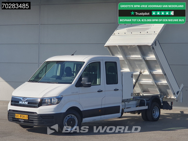 MAN TGE 5.120 Kipper met Kist Dubbel Cabine Dubbellucht 3,5t Trekhaak Navi Airco Cruise Camera Euro6 Tipper Benne Kieper 2m3 Airco Trekhaak Cr - قلاب صغير: صور 1 MAN TGE 5.120 Kipper met Kist Dubbel Cabine Dubbellucht 3,5t Trekhaak Navi Airco Cruise Camera Euro6 Tipper Benne Kieper 2m3 Airco Trekhaak Cr - قلاب صغير: صور 1