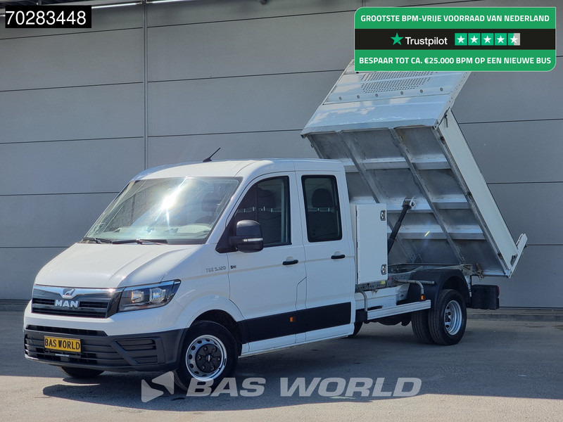 MAN TGE 5.120 Open Laadbak met Kist Dubbel Cabine Dubbellucht 3,5t Trekhaak Navi Airco Cruise Camera Pritsche Pickup Open Box m3 Airco Dubbel - الشاحنات الصغيرة المسطحة: صور 1 MAN TGE 5.120 Open Laadbak met Kist Dubbel Cabine Dubbellucht 3,5t Trekhaak Navi Airco Cruise Camera Pritsche Pickup Open Box m3 Airco Dubbel - الشاحنات الصغيرة المسطحة: صور 1