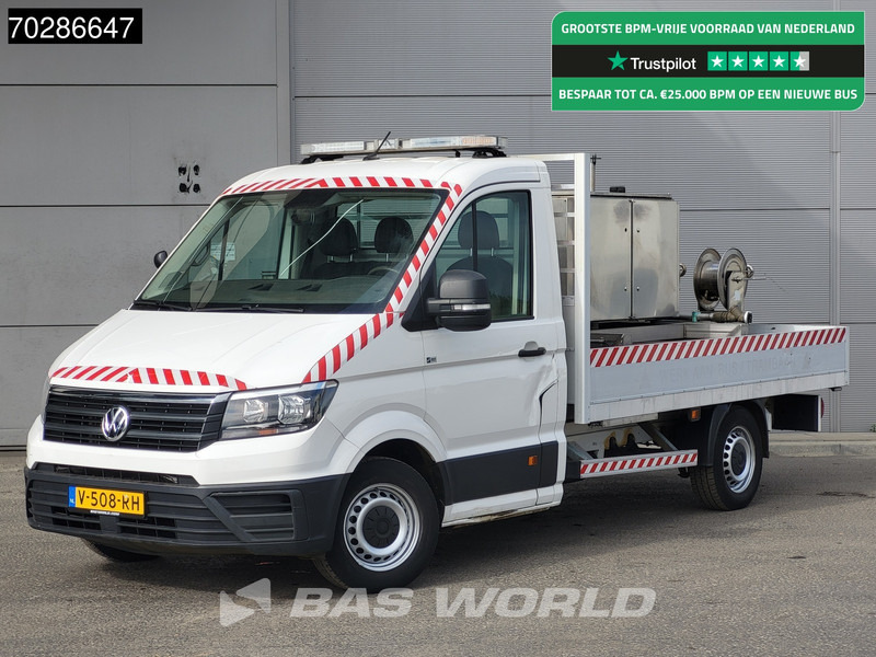 Volkswagen Crafter 177pk Automaat Open Laadbak Reinigingswagen Trekhaak Airco Cruise Euro6 Pritsche Pickup Open Box Hogedrukspuit Waterpomp Airco T - الشاحنات الصغيرة المسطحة: صور 1 Volkswagen Crafter 177pk Automaat Open Laadbak Reinigingswagen Trekhaak Airco Cruise Euro6 Pritsche Pickup Open Box Hogedrukspuit Waterpomp Airco T - الشاحنات الصغيرة المسطحة: صور 1
