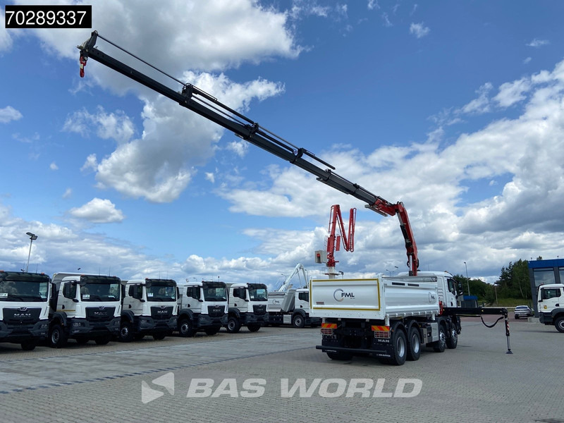 MAN TGS 35.440 8X4 NEW! Fassi F275.026 Kran Crane 13m3 3-Sided Tipper Big-Axle Euro 6 - قلابات, شاحنة كرين: صور 5 MAN TGS 35.440 8X4 NEW! Fassi F275.026 Kran Crane 13m3 3-Sided Tipper Big-Axle Euro 6 - قلابات, شاحنة كرين: صور 5