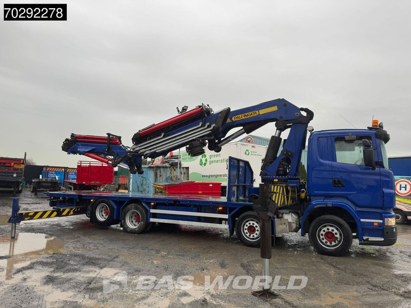 Scania R420 8X2 Palfinger PK100002 Crane Kran + PJ170 JIB Lift Axle Euro 4 - شاحنات مسطحة, شاحنة كرين: صور 3 Scania R420 8X2 Palfinger PK100002 Crane Kran + PJ170 JIB Lift Axle Euro 4 - شاحنات مسطحة, شاحنة كرين: صور 3
