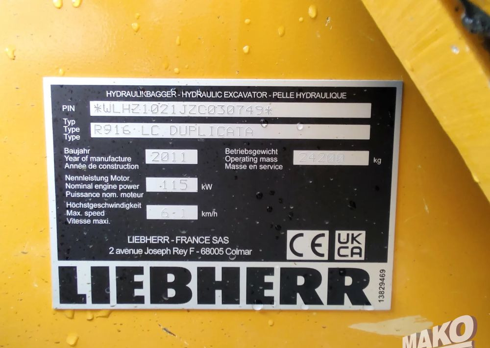 حفارات زحافة Liebherr R916 LC: صور 15 حفارات زحافة Liebherr R916 LC: صور 15
