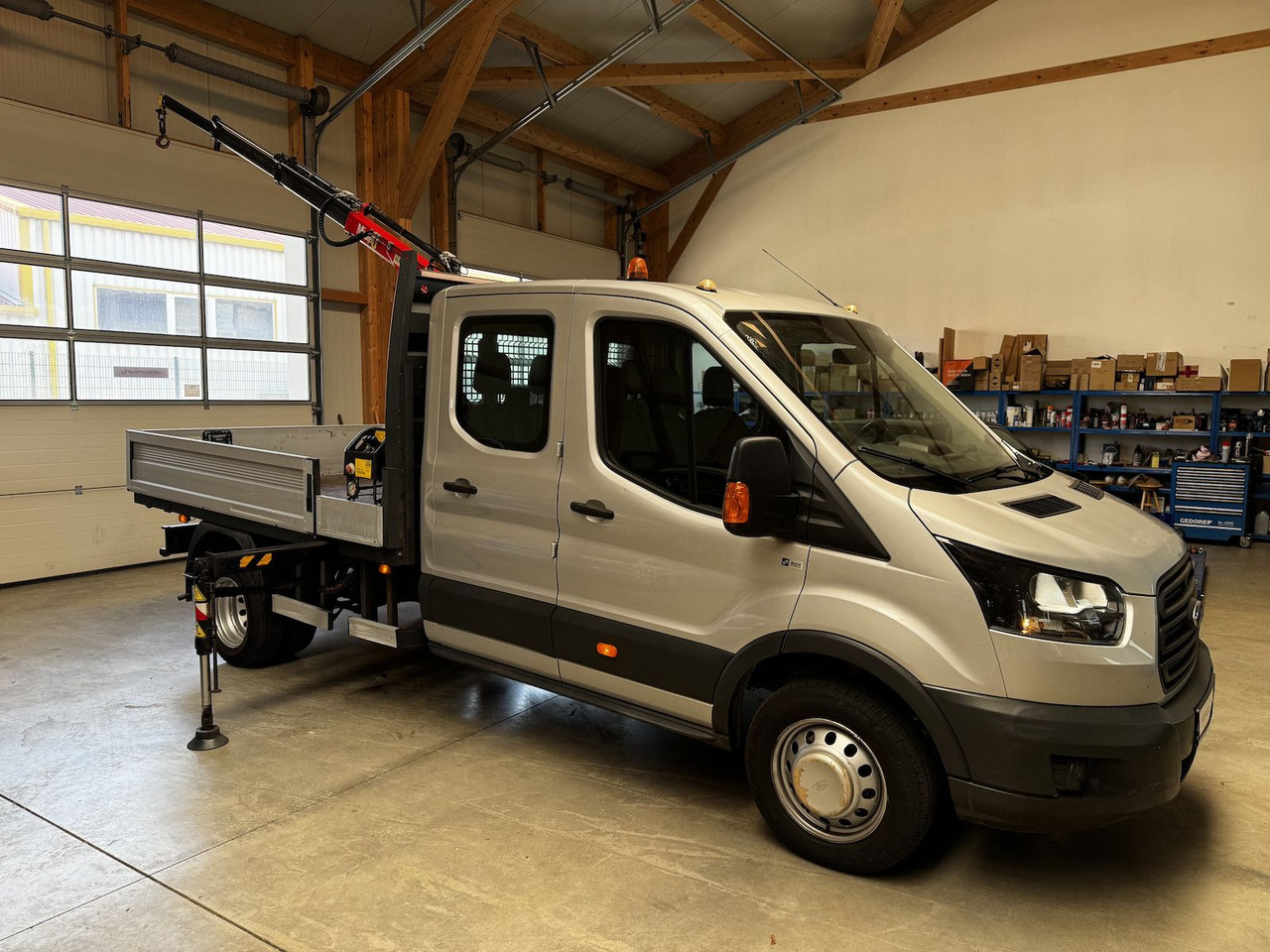 Ford Transit FT 350 DokaTdCI 1.2t Fassi Kran - الشاحنات الصغيرة المسطحة, الشاحنات الصغيرة كابينة مزدوجة: صور 1 Ford Transit FT 350 DokaTdCI 1.2t Fassi Kran - الشاحنات الصغيرة المسطحة, الشاحنات الصغيرة كابينة مزدوجة: صور 1