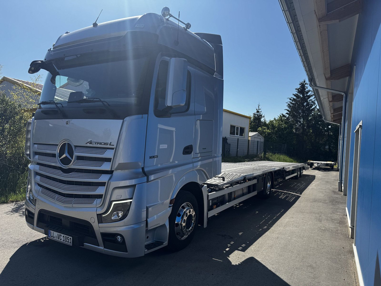 Mercedes-Benz Actros L 1851 FVG Autotransporter + Hänger - شاحنة نقل سيارات شاحنة: صور 3 Mercedes-Benz Actros L 1851 FVG Autotransporter + Hänger - شاحنة نقل سيارات شاحنة: صور 3