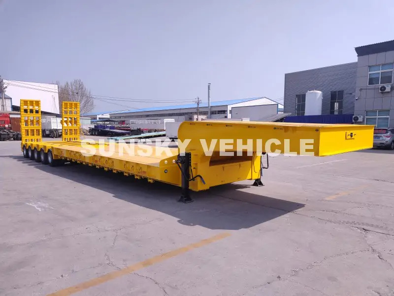 SUNSKY 100 Tons 10 Axles Lowbed trailer - عربة مسطحة منخفضة نصف مقطورة: صور 5 SUNSKY 100 Tons 10 Axles Lowbed trailer - عربة مسطحة منخفضة نصف مقطورة: صور 5