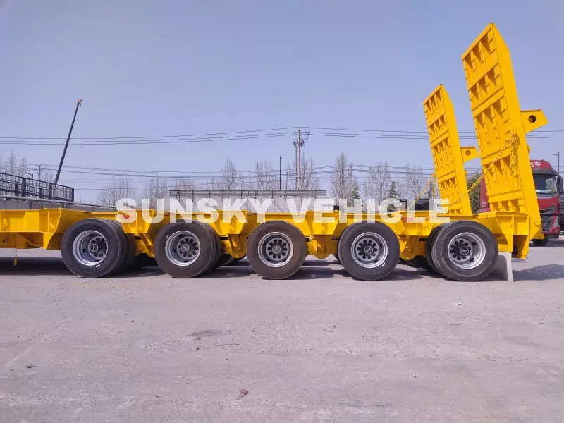 SUNSKY 100 Tons 10 Axles Lowbed trailer - عربة مسطحة منخفضة نصف مقطورة: صور 4 SUNSKY 100 Tons 10 Axles Lowbed trailer - عربة مسطحة منخفضة نصف مقطورة: صور 4