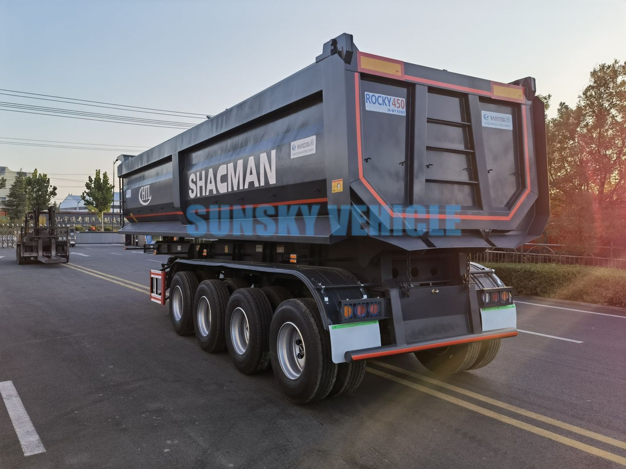 SUNSKY 3/4-Axle Dump Trailer - قلابة نصف مقطورة: صور 4 SUNSKY 3/4-Axle Dump Trailer - قلابة نصف مقطورة: صور 4