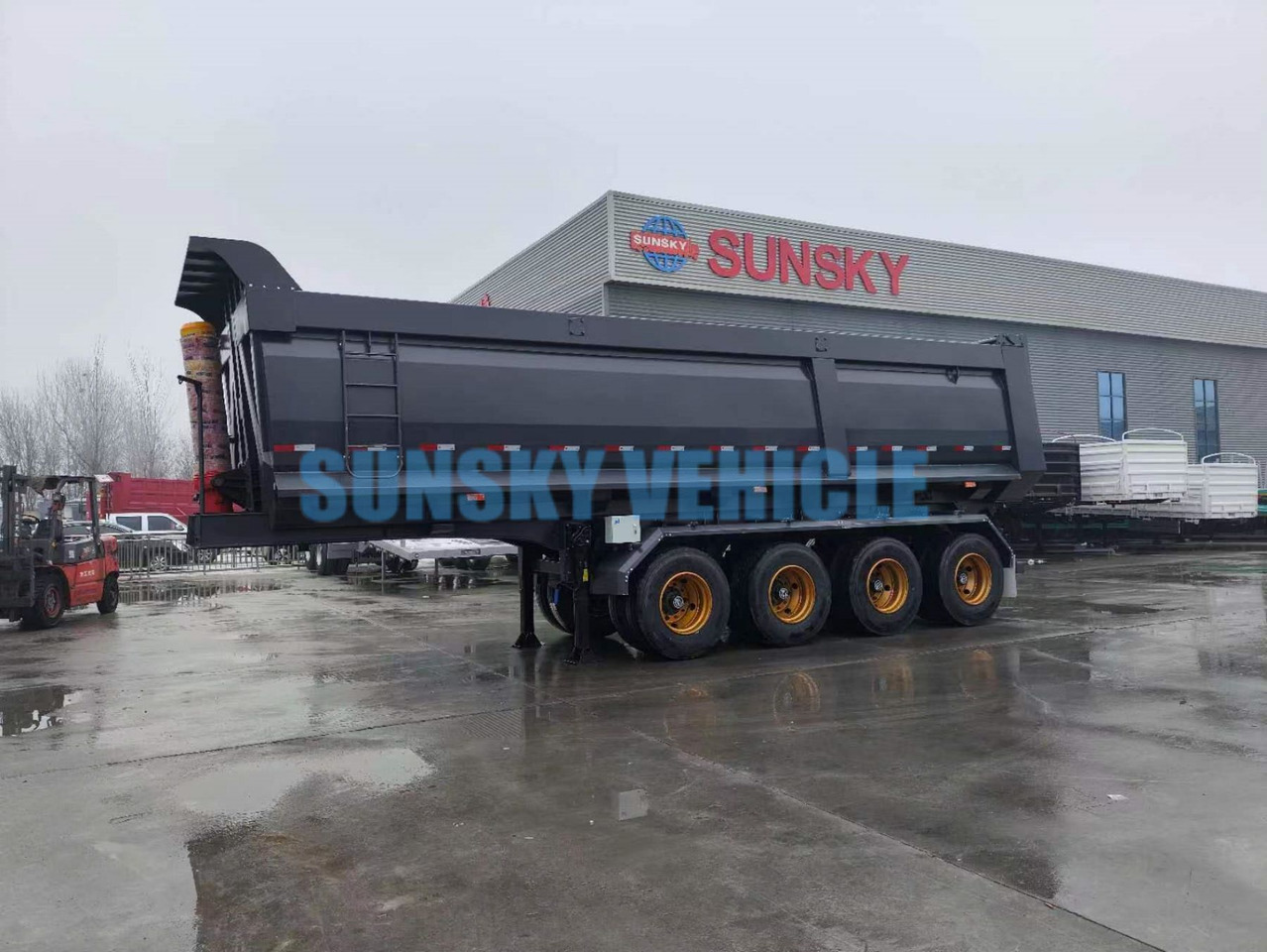 SUNSKY 4-Axle Dump Semi-trailer - قلابة نصف مقطورة: صور 1 SUNSKY 4-Axle Dump Semi-trailer - قلابة نصف مقطورة: صور 1