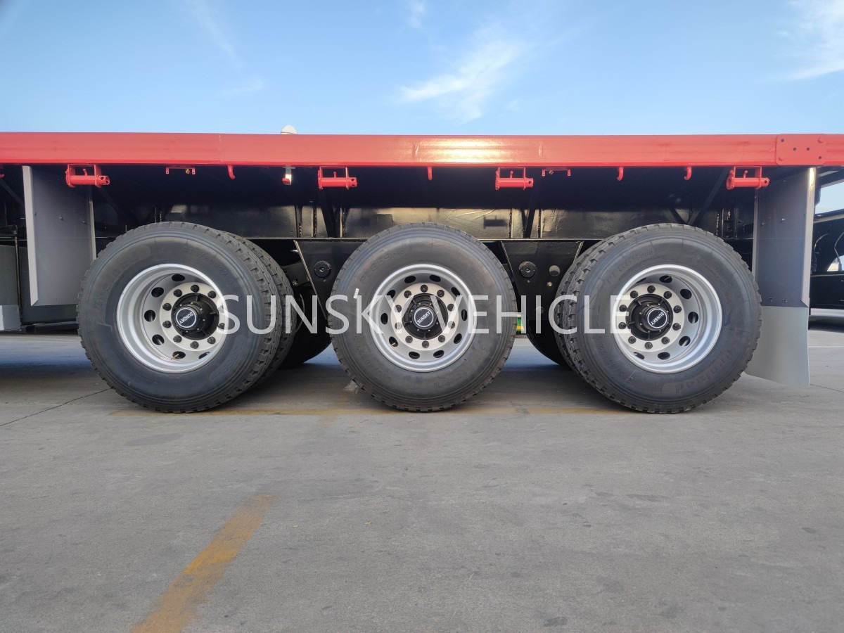 SUNSKY Flatbed Trailer with henred type axles and suspension - نصف مقطورة مسطحة: صور 4 SUNSKY Flatbed Trailer with henred type axles and suspension - نصف مقطورة مسطحة: صور 4
