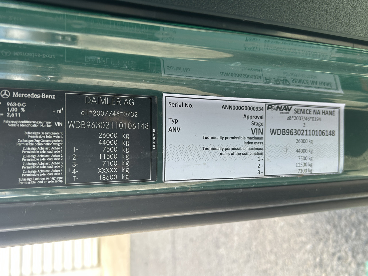 الكبائن - شاحنة MERCEDES ACTROS StreamSpace, 2.50 m: صور 15
