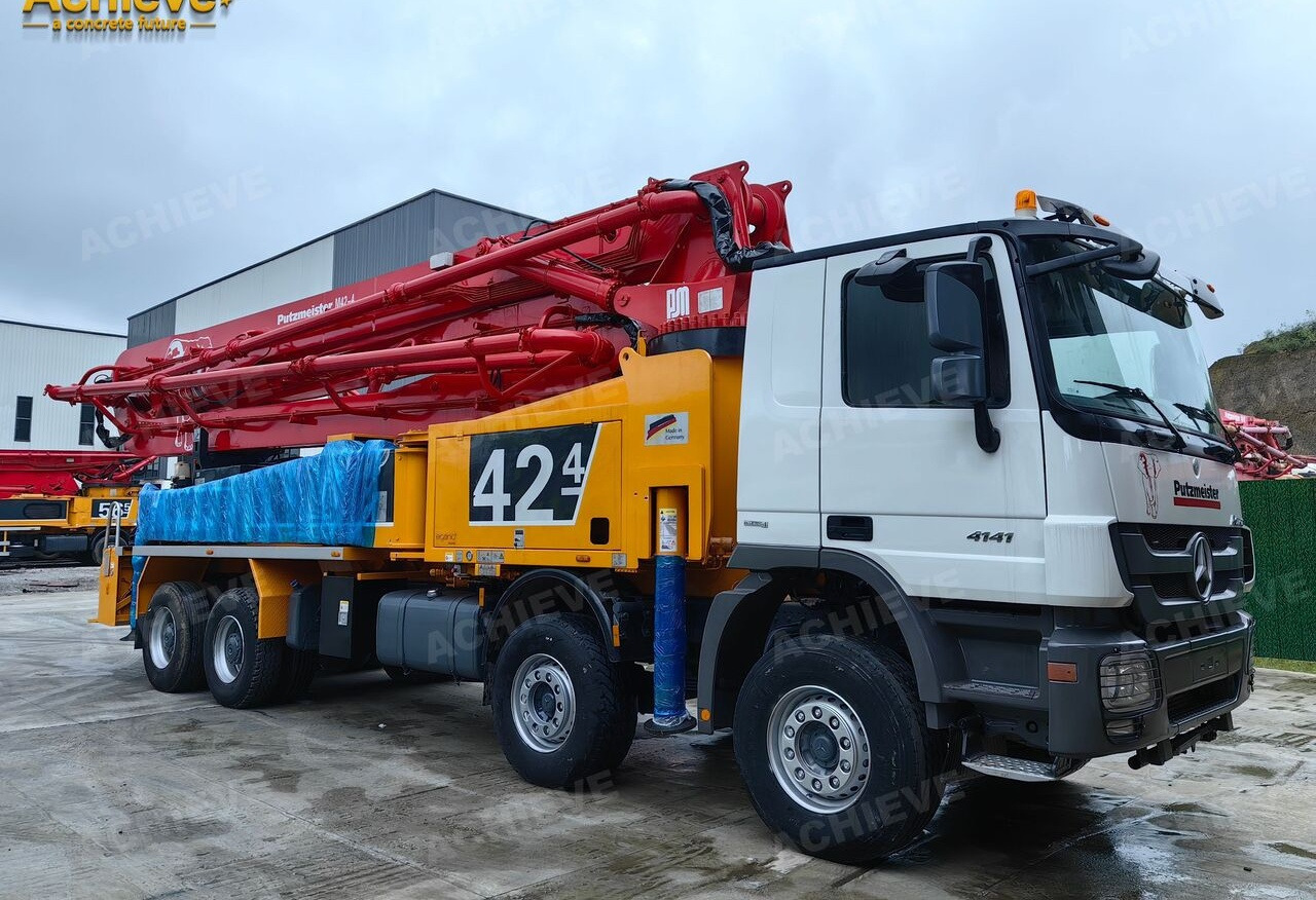 PUTZMEISTER Mercedes-Benz Actros 4141 concrete pumpM42-4R 170 m³【ACHIEVE】TOP CONDITION!!! - مضخة خرسانة: صور 1 PUTZMEISTER Mercedes-Benz Actros 4141 concrete pumpM42-4R 170 m³【ACHIEVE】TOP CONDITION!!! - مضخة خرسانة: صور 1