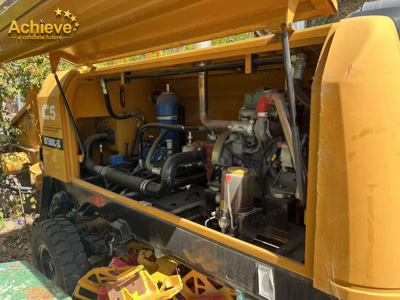SANY SANY 【ACHIEVE】TOP CONDITION!!! demo new low hours Sany Concrete Trailer Pump 2017 HBT5008C-5S - مضخة خرسانة ثابتة: صور 4 SANY SANY 【ACHIEVE】TOP CONDITION!!! demo new low hours Sany Concrete Trailer Pump 2017 HBT5008C-5S - مضخة خرسانة ثابتة: صور 4