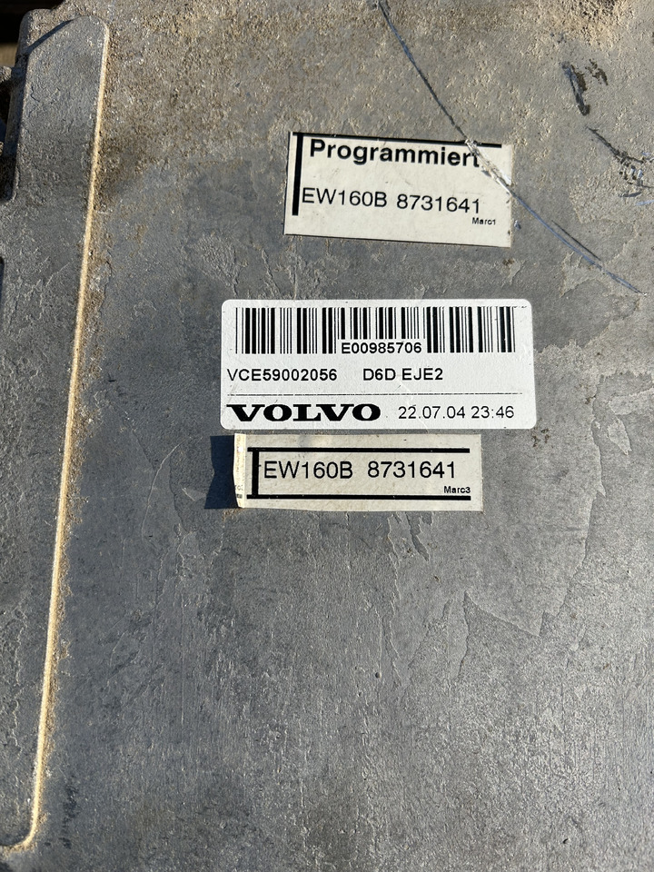 Volvo EW160B - كتلة التحكم - حفارة على عجلات: صور 2 Volvo EW160B - كتلة التحكم - حفارة على عجلات: صور 2