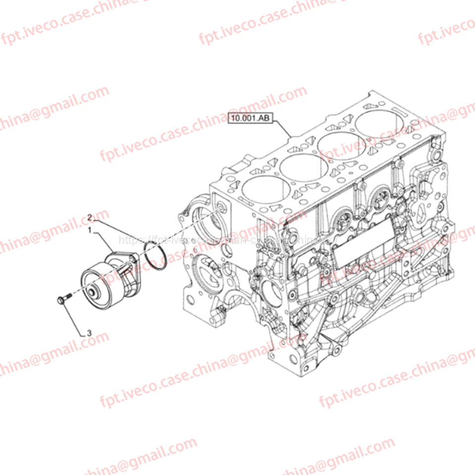 FPT IVECO CASE Cursor9 Euro 6 F2CFE612 A/B/D F2CFE614A*B041/F2CGE614F*V004 5802431166 WATER PUMP 504029280 5801702443 5801919543 5801931312 - مضخة المبرد: صور 3 FPT IVECO CASE Cursor9 Euro 6 F2CFE612 A/B/D F2CFE614A*B041/F2CGE614F*V004 5802431166 WATER PUMP 504029280 5801702443 5801919543 5801931312 - مضخة المبرد: صور 3
