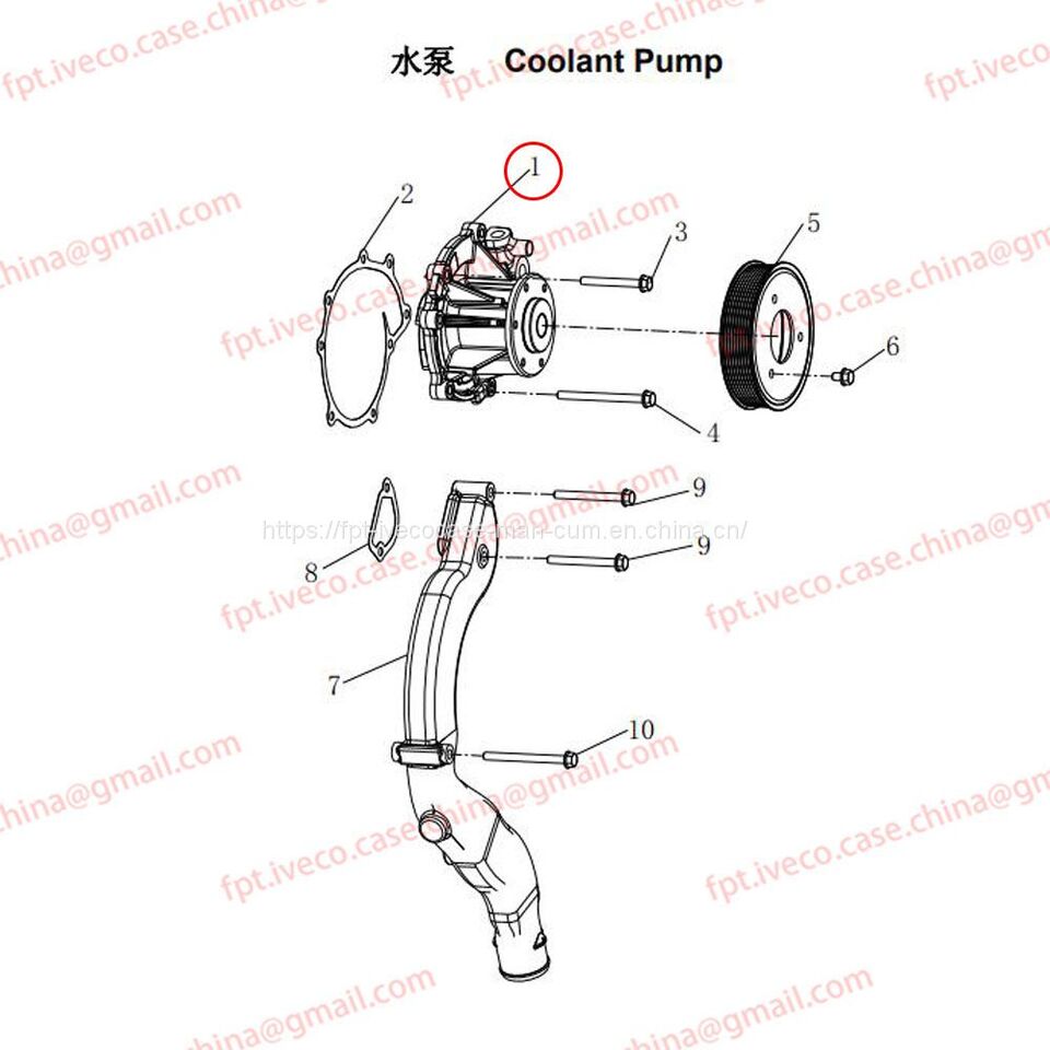 MAN D0836 Coolant pump 06500-6680 - مضخة المبرد: صور 1 MAN D0836 Coolant pump 06500-6680 - مضخة المبرد: صور 1