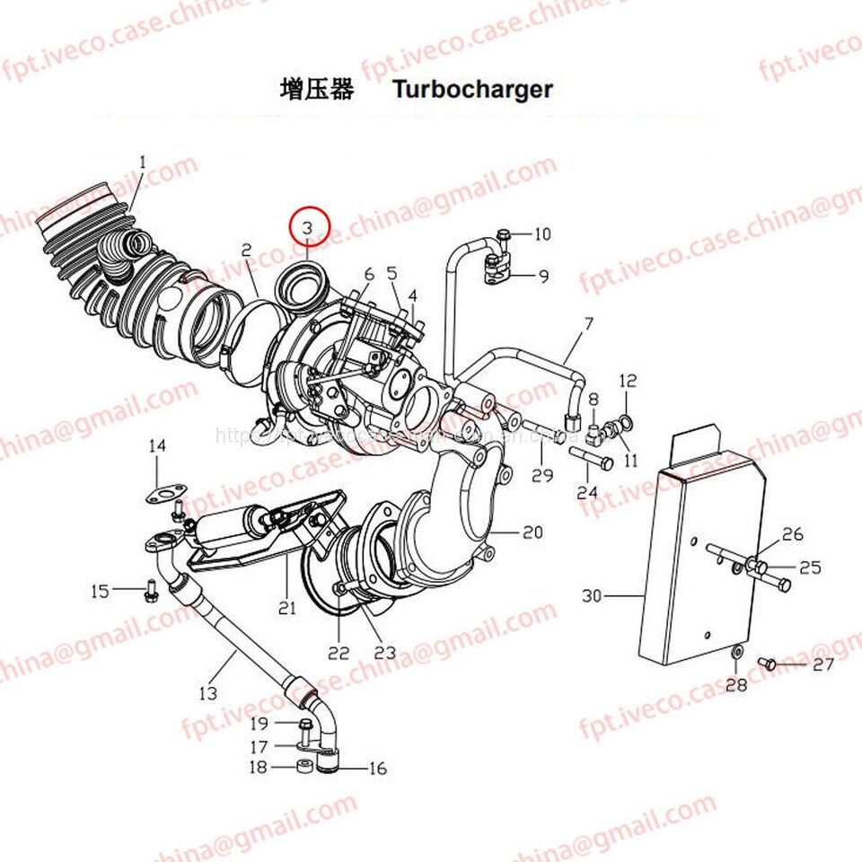 MAN D0836 Turbocharger 51.09100-7576 - الشاحن التوربيني - شاحنة: صور 1 MAN D0836 Turbocharger 51.09100-7576 - الشاحن التوربيني - شاحنة: صور 1