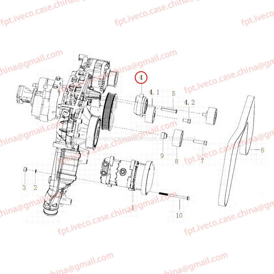 MAN D2066 Automatic tensioner 95800-7477 - شداد الحزام: صور 1 MAN D2066 Automatic tensioner 95800-7477 - شداد الحزام: صور 1