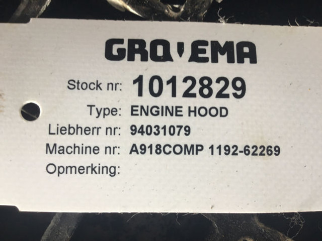 Liebherr Engine Hood - هود: صور 2 Liebherr Engine Hood - هود: صور 2