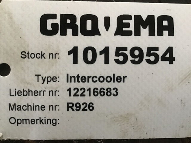 Liebherr Intercooler - المبرد: صور 4 Liebherr Intercooler - المبرد: صور 4
