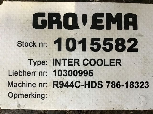 Liebherr Intercooler - المبرد: صور 2 Liebherr Intercooler - المبرد: صور 2