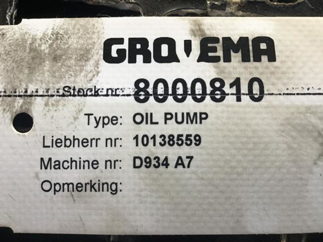 Liebherr Oil Pump - ضخ النفط: صور 4 Liebherr Oil Pump - ضخ النفط: صور 4