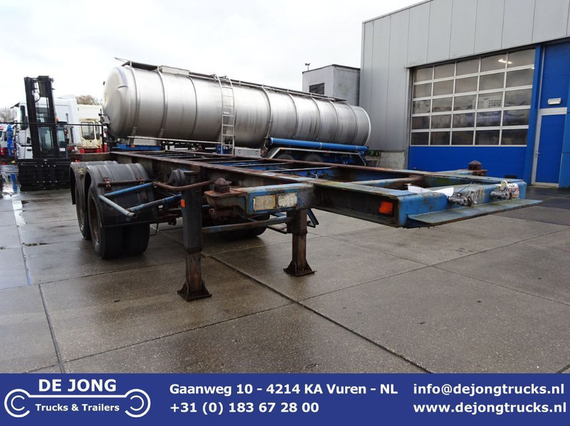 Groenewegen 20 FT Chassis / Steel Suspension / Double Tyres - شاحنات الحاويات/ جسم علوي قابل للتغيير نصف مقطورة: صور 1 Groenewegen 20 FT Chassis / Steel Suspension / Double Tyres - شاحنات الحاويات/ جسم علوي قابل للتغيير نصف مقطورة: صور 1
