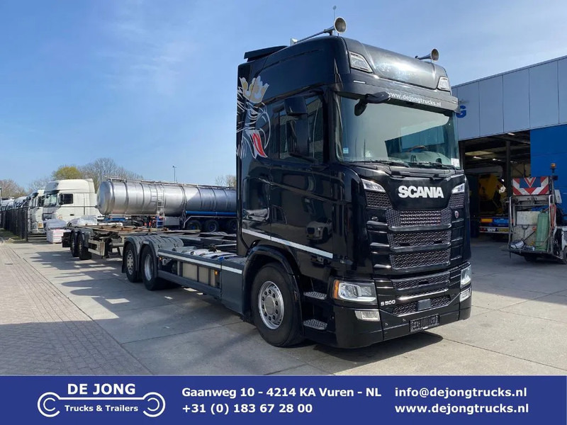 Scania S500 NGS BDF / Retarder / 6x2 + trailer - شاحنات الحاويات/ جسم علوي قابل للتغيير شاحنة: صور 1 Scania S500 NGS BDF / Retarder / 6x2 + trailer - شاحنات الحاويات/ جسم علوي قابل للتغيير شاحنة: صور 1