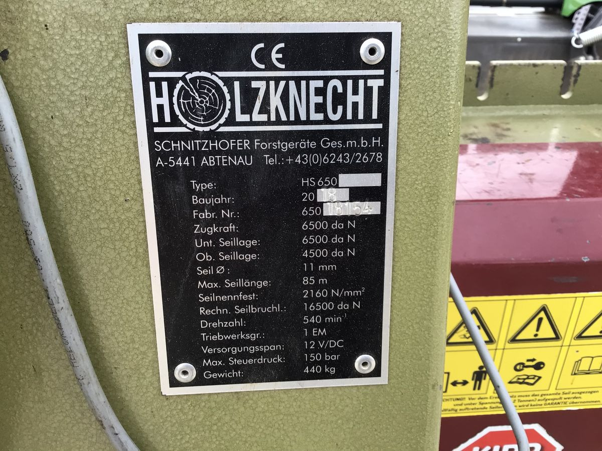 Holzknecht HS 650 - وینچ - معدات الغابات: صور 2 Holzknecht HS 650 - وینچ - معدات الغابات: صور 2