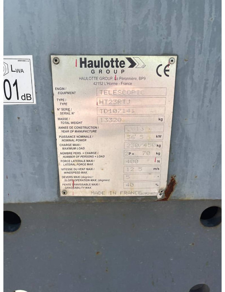 Haulotte HT 23 RTJ - رافعات سلة تلسكوبية: صور 5 Haulotte HT 23 RTJ - رافعات سلة تلسكوبية: صور 5