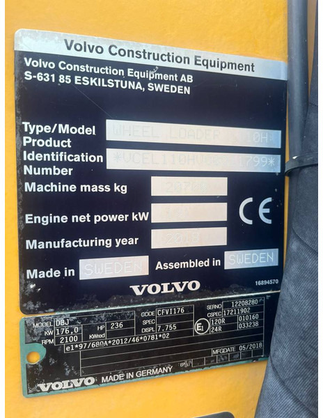 Volvo L 110 H - اللودر بعجل: صور 5 Volvo L 110 H - اللودر بعجل: صور 5