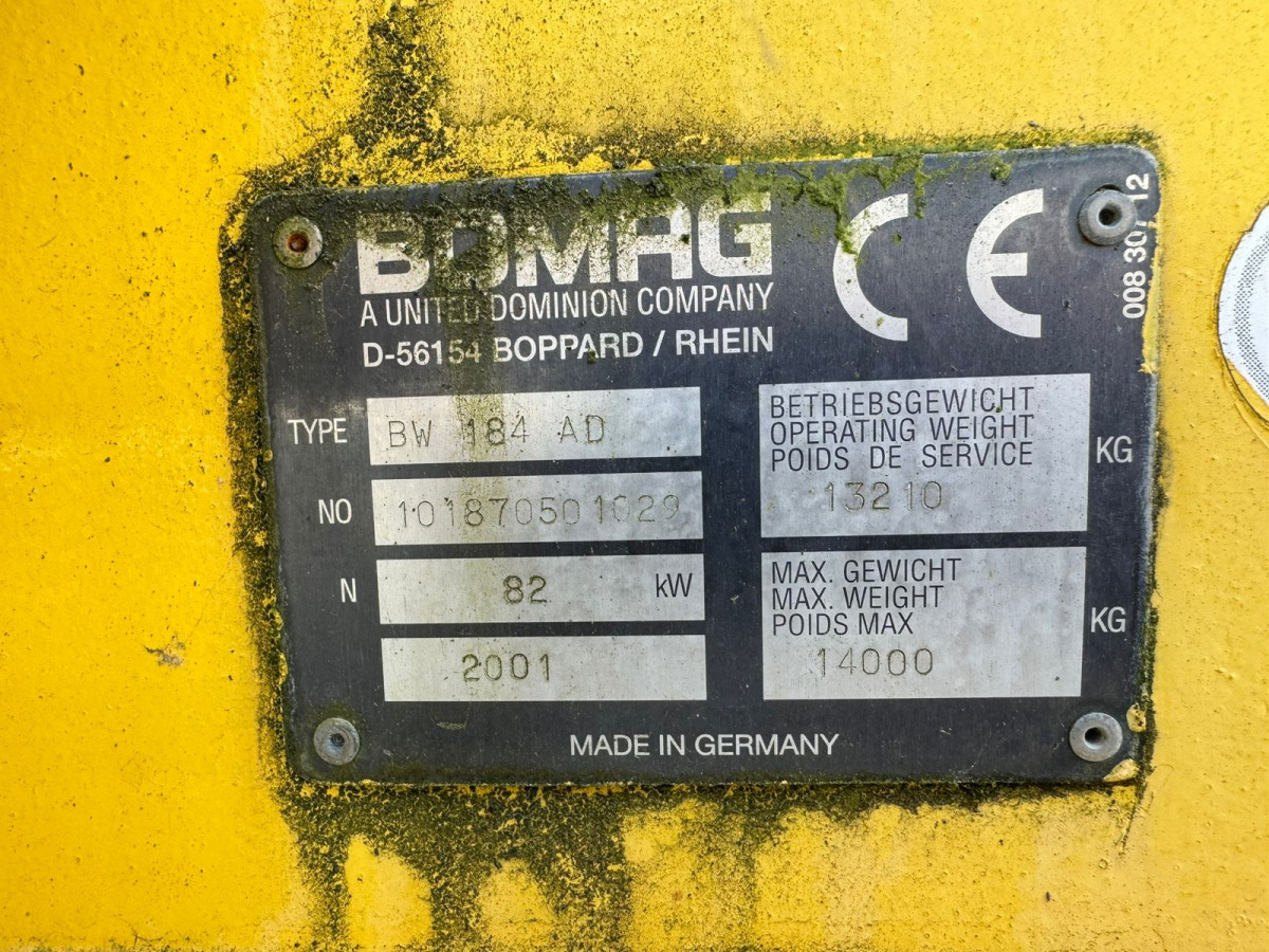 BOMAG BW 184 AD - مدحلة الأسفلت: صور 4 BOMAG BW 184 AD - مدحلة الأسفلت: صور 4