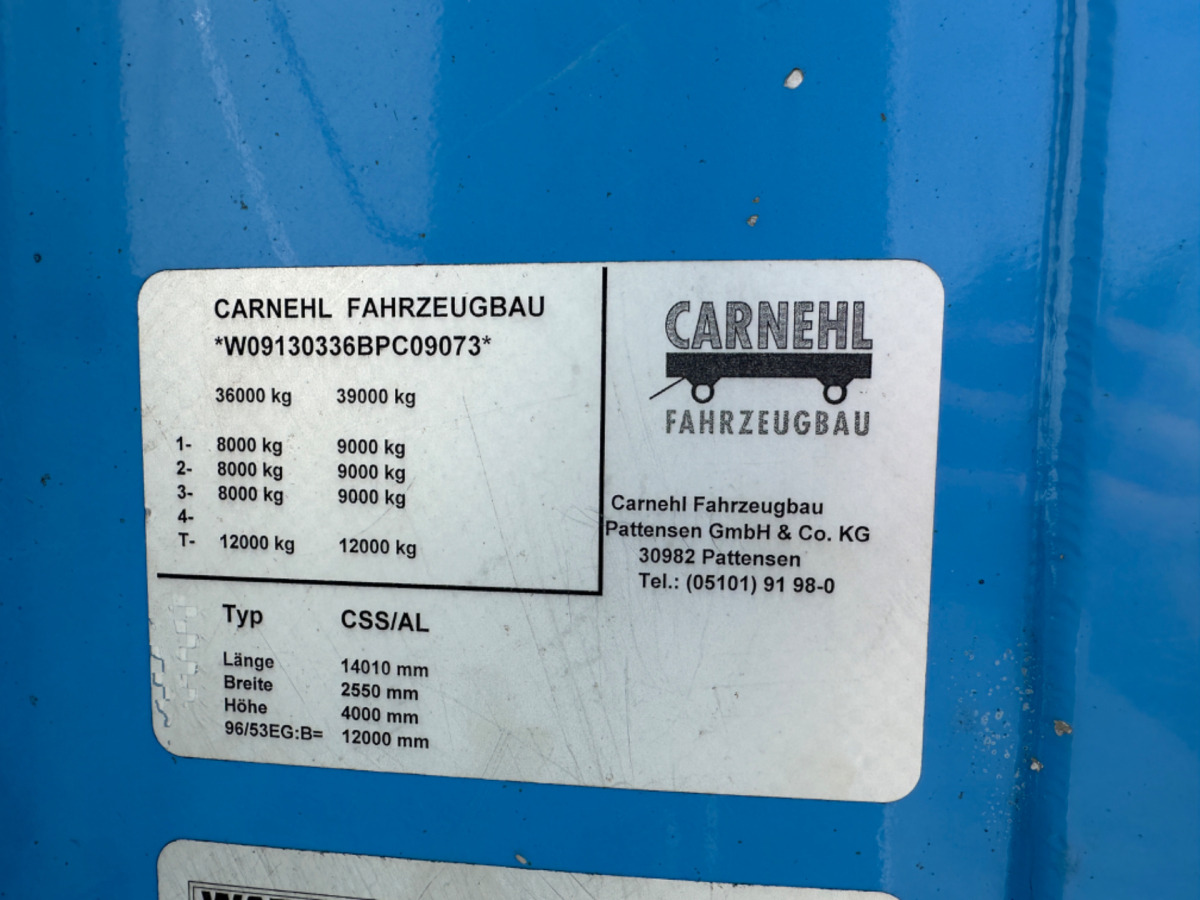CARNEHL CSS/AL 93m3 - بصندوق مغلق نصف مقطورة: صور 3 CARNEHL CSS/AL 93m3 - بصندوق مغلق نصف مقطورة: صور 3