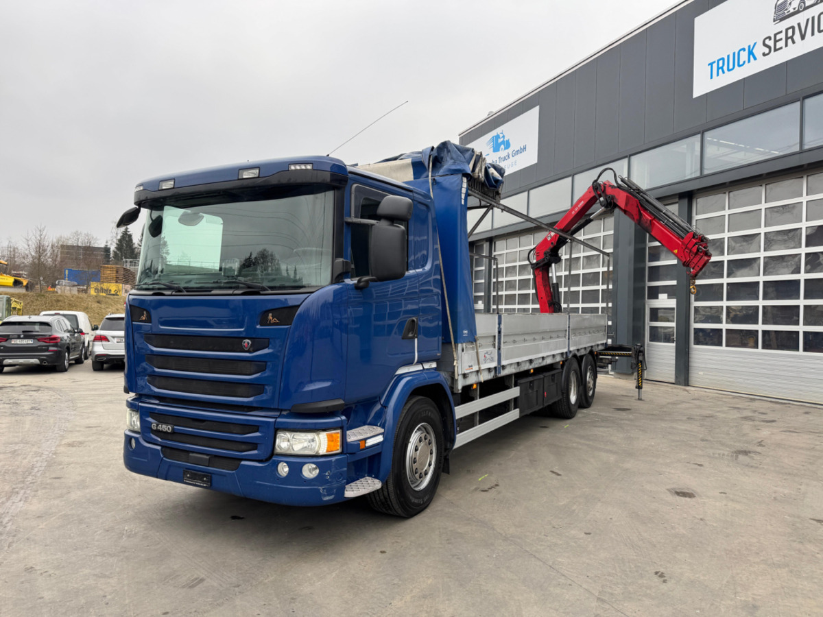 SCANIA G450 6x2 Hiab 122-4 - شاحنة كرين: صور 1 SCANIA G450 6x2 Hiab 122-4 - شاحنة كرين: صور 1