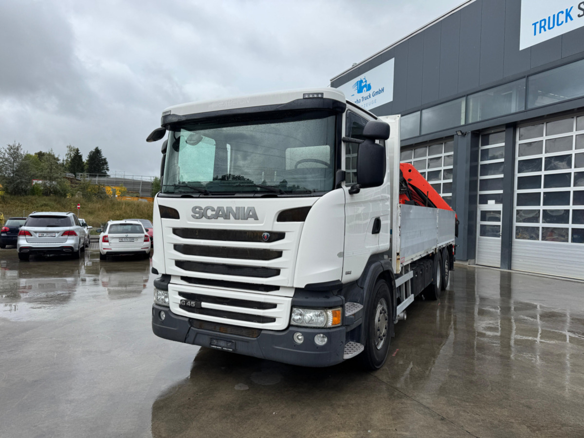 SCANIA G450 6x2 Palfinger 27000-5 - شاحنة كرين: صور 1 SCANIA G450 6x2 Palfinger 27000-5 - شاحنة كرين: صور 1
